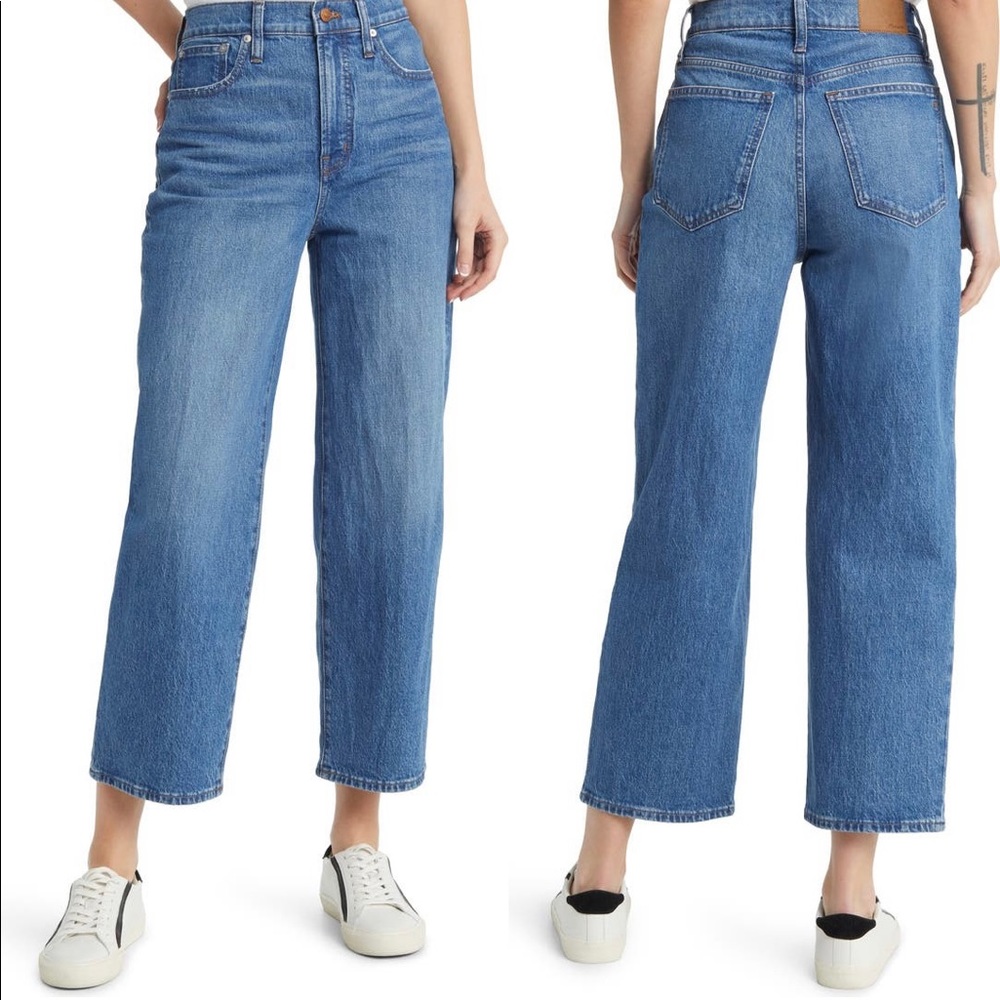 Madewell The Perfect Vintage Crop Wide Leg Jean (Cresslow Wash)